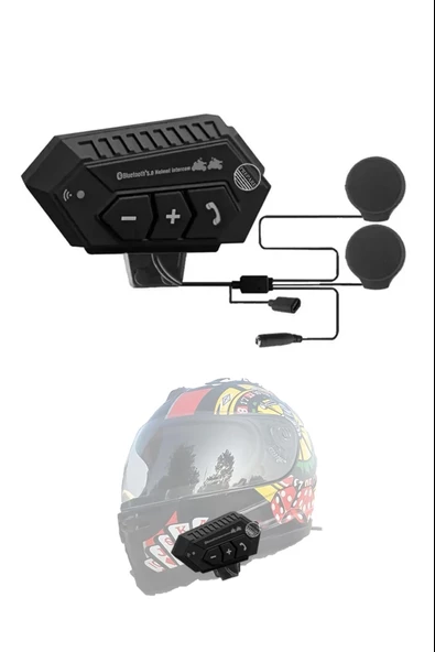 2x Intercom Özelliği Aktif Motosiklet Bluetooth Kask Kulaklık 5.0 Motosiklet Kulaklık