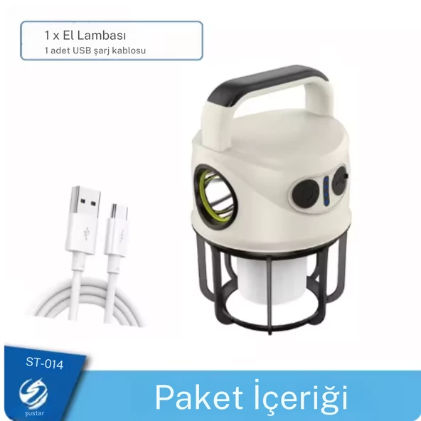 3 farklı moda sahip kamp lambası masa lambası - 6