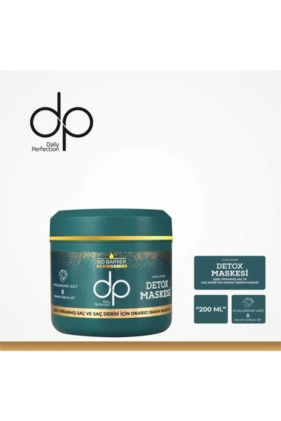 DP Bio Barrier Durulanan Detox Maskesi 200 ml