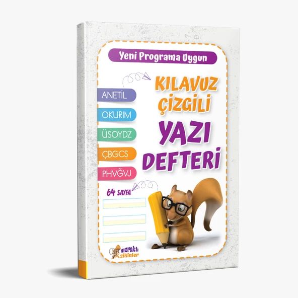 Meraklı Zihinler Kılavuz Çizgili Yazı Defteri 20 x 28 64 sayfa (Yeni  Programa Uygun)