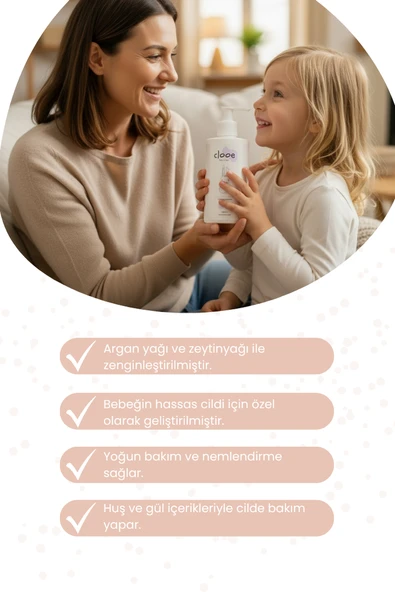 Clooe Organik Bebek Losyonu - 2’li Fırsat Paketi (Argan Yağı & Zeytinyağı, Yenidoğan için Uygun) - 2