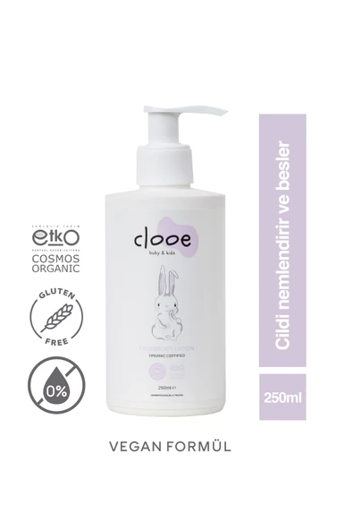 Clooe Organik Bebek Losyonu - 2’li Fırsat Paketi (Argan Yağı & Zeytinyağı, Yenidoğan için Uygun)