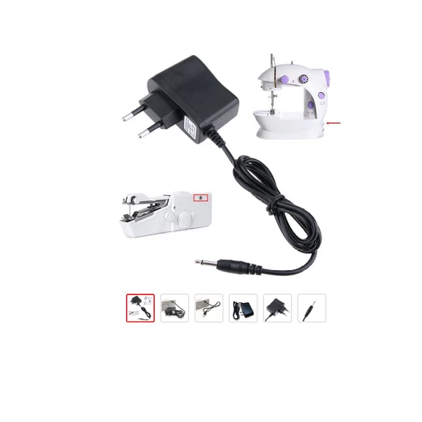 KİWİ 3010 EL DİKİŞ MAKİNESİ UYUMLU ADAPTÖR Dikiş Makinesi Adaptörü 6v 600mA ve 800mA uyumlu (6V1A) - 6