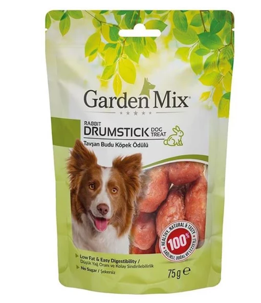 Garden Mıx Tavşan Budu Köpek Ödülü 75 Gr