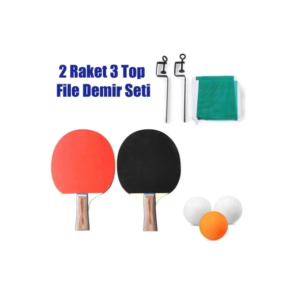 Ceo Sport Masa Tenisi Seti Fileli (2 Raket +3 Top) CEO-SP0005 - 2