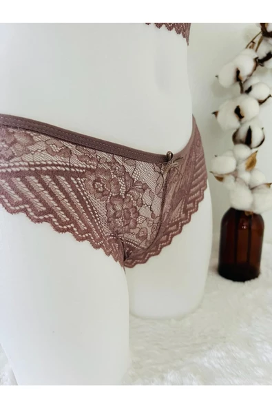 Vizon Bralet Dantelli Sütyen Takım - 11