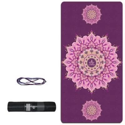 Tusi Yoga Matı ve Pilates Minderi Kilim Desenli Mor