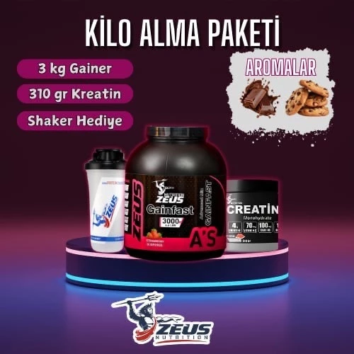 Zeus Nutrıtıon Kilo Alma Paketi-Kurabiye-Aroma