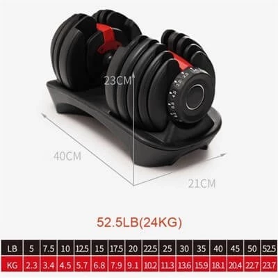 Avec Profesyonel Ayarlanabilir Dambıl Seti 24 Kg - 4