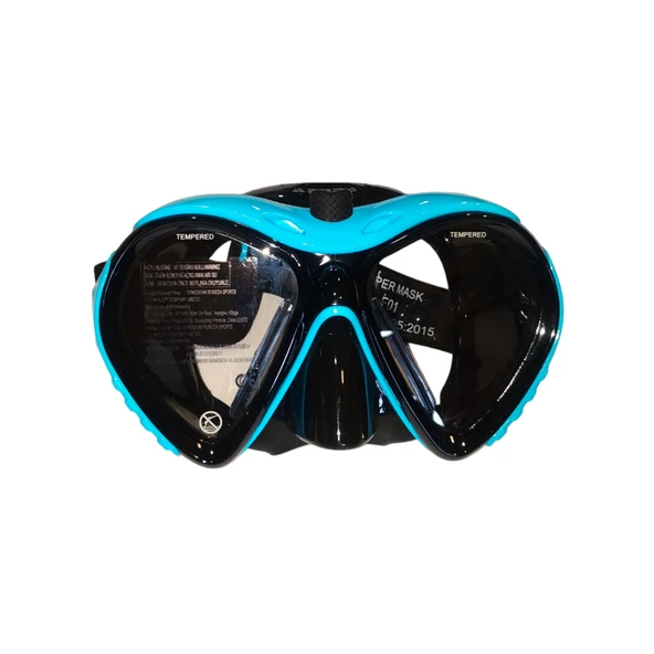 Apnea Wiper Blue Dalış Maskesi Buğu Silecekli - Resim 3