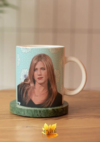 Friends Temalı Rachel Green Baskılı Eğlenceli Tam Tur Özel Tasarım Renkli Baskılı Kupa Bardak ürün görseli