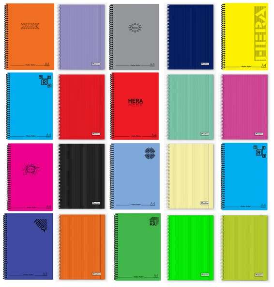 A4 Okul Defteri 144 Sayfa (72 YAPRAK) Spiralli, (2'li PAKET) Çizgili - 3