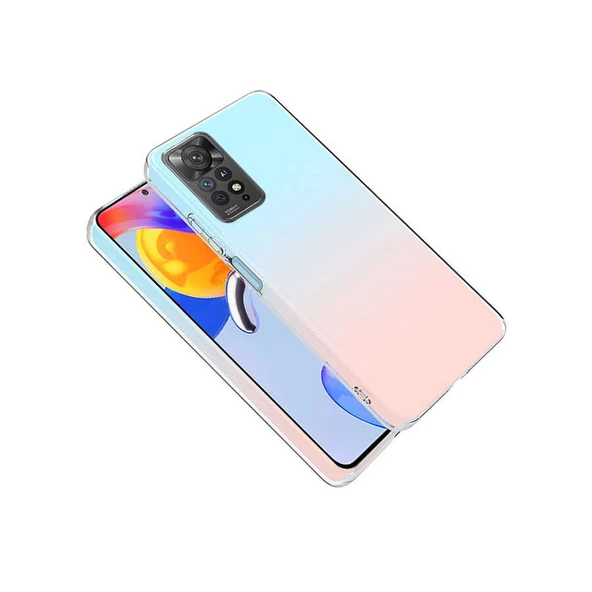 Xiaomi Redmi Note 11 Pro 5G Kılıf Şeffaf Silikon Hibrit Case Kapak - 2