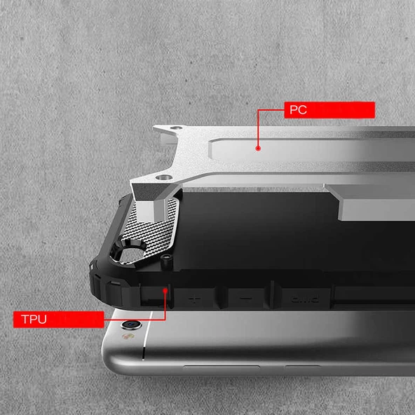 Xiaomi Redmi Go Kılıf Crash Zırh Silikon Kılıf - Resim 11