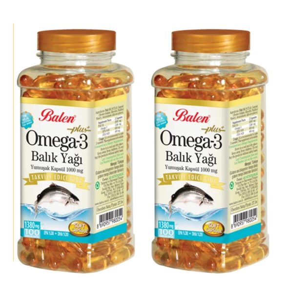 Balen Omega3 Balık Yağı Yumuşak Kapsül 2'li kampanya