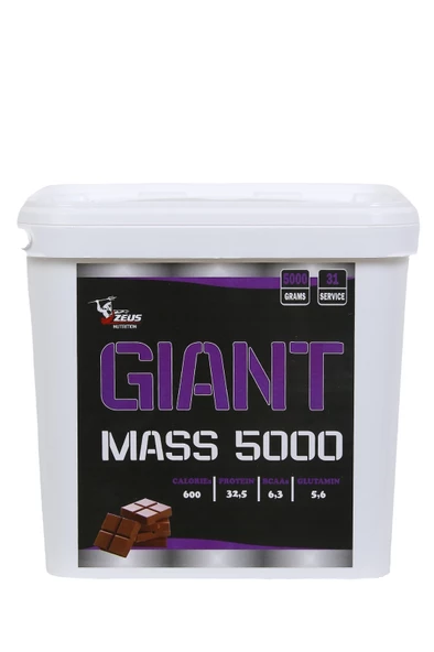 Zeus Nutrıtıon MassGainer 5000 Gr-Çıkolata-Aroma-Shaker-Hediye