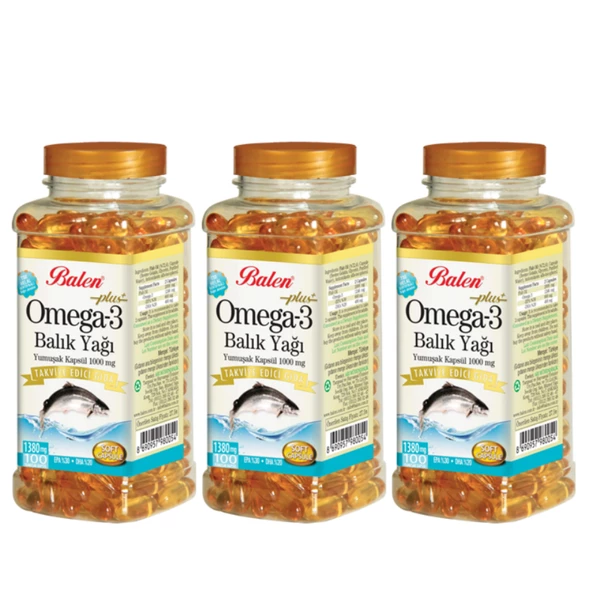 Balen Omega3 Balık Yağı Yumuşak Kapsül 3'li kampanya