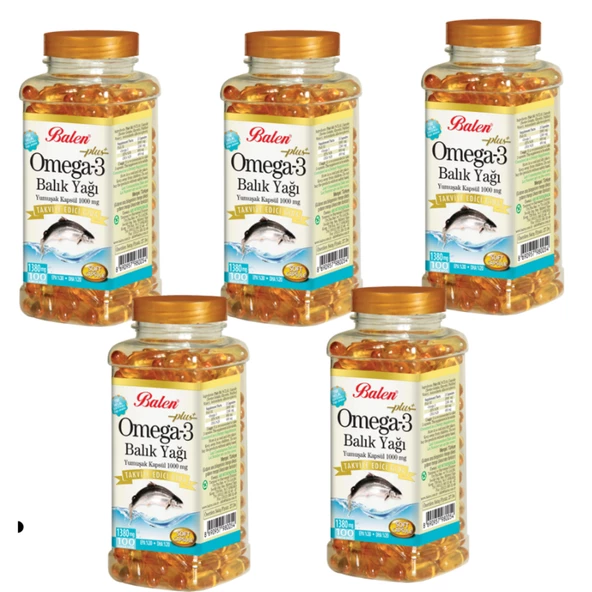 Balen Omega3 Balık Yağı Yumuşak Kapsül 5'li kampanya