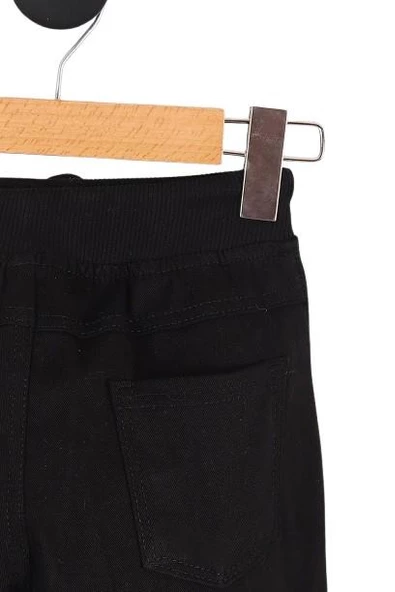 Beli Ribana Lastikli Okul Pantolonu - 4