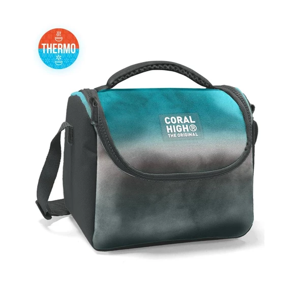 Coral High Thermo Beslenme Çantası Gri Batik Desenli 11768