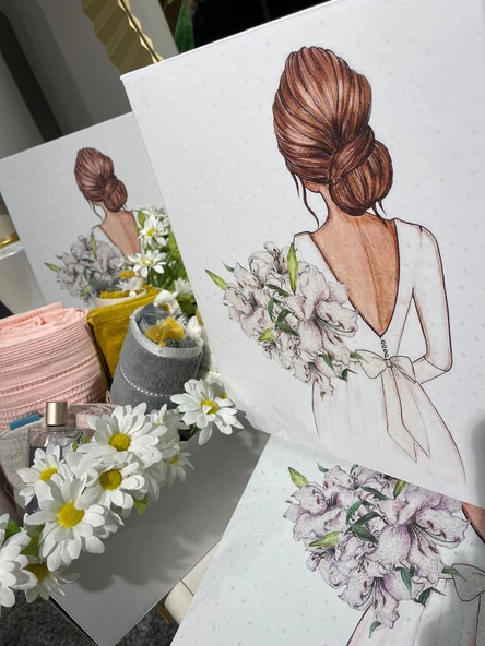 Kolix 3lü Gelin Kutu Söz Nişan Bohça - 2