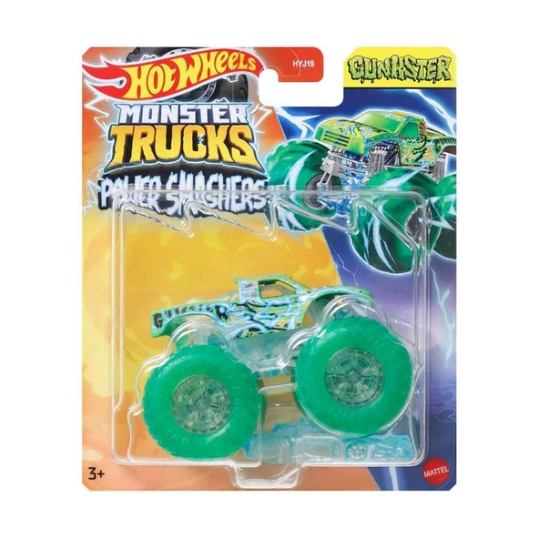 HYJ19 Hot Wheels Monster Trucks Power Smashers 1:64 Arabalar - 2