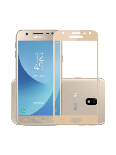 Galaxy J3 Pro Ekran Koruyucu Ekranı Tam Kaplayan Düz Cam Ekran Koruyucu - Resim 3