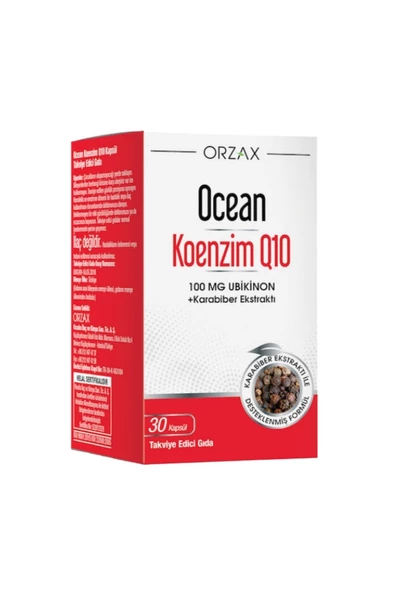 Ocean Koenzim Q10 30 Kapsül