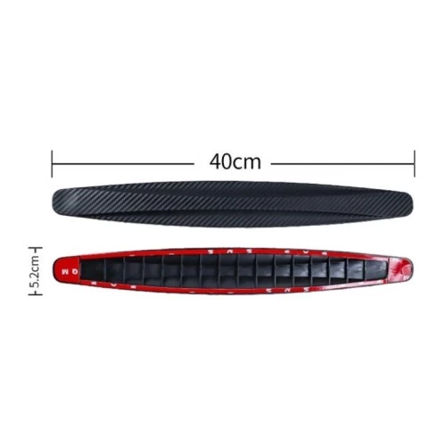 Periboia Araba Tampon Koruyucu Karbon Desenli Beyaz - 3