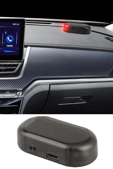 Periboia Caydırıcı Araba Ledi Oto Hırsızlık Önleme Işıklı Fake Araç Güvenlik Yanıp Sönen Alarm Işık