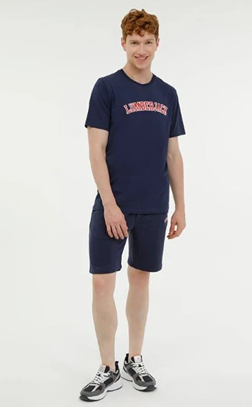 Lumberjack ML WENEG-B 11ID53 Lacivert Erkek Kısa Kol T-Shirt Erkek Tişört - Resim 3