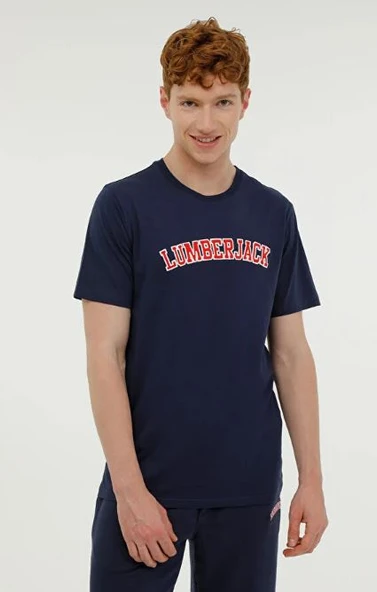 Lumberjack ML WENEG-B 11ID53 Lacivert Erkek Kısa Kol T-Shirt Erkek Tişört ürün görseli
