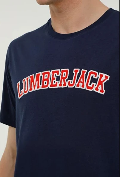 Lumberjack ML WENEG-B 11ID53 Lacivert Erkek Kısa Kol T-Shirt Erkek Tişört - 4