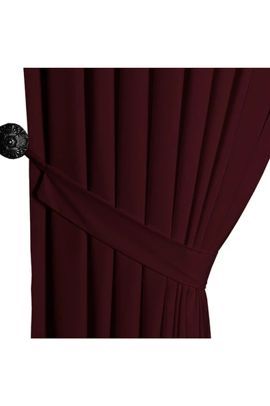 Bordo Ada Fon Perde Sık Pile 1'E 3 PİLE - Resim 3