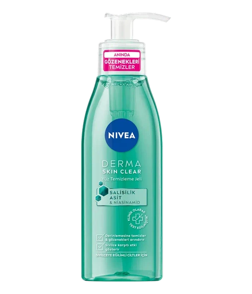 Nivea Derma Skin Clear Sivilce Karşıtı Yüz Temizleme Jeli 150 ml