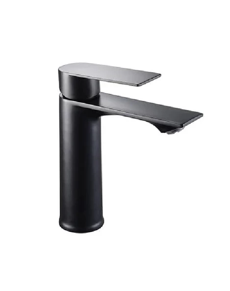 SİYAH LAVABO BATARYASI BLACK PASLANMAZ GARANTİLİ MUSLUK PRİNÇ AÇ KAPA ERGONOMİK - Resim 6