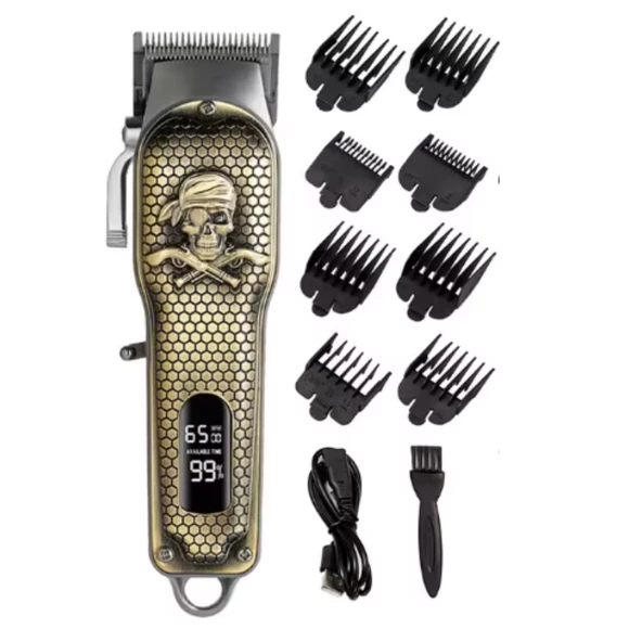 Waer ful çelik tasarım kancalı dijital göstergeli ayarlanabilir çelik bıçaklara sahip tıraş makinesi - 2