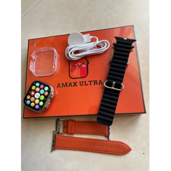 Watch Amax Ultra 49mm Vidalı Hediyelik Amax Ultra Akıllı Saat