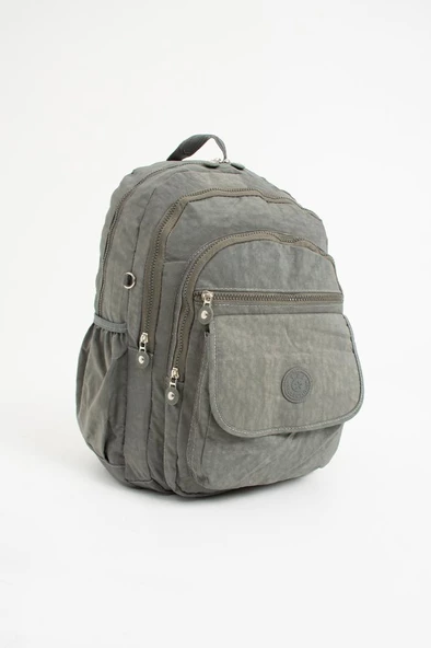 571 Collection Klinkır Kumaş Lise Üniversite Okul Çantası 45*30 Cm Çok Cepli Unisex Sırt Çantası - 9