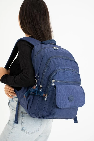 571 Collection Klinkır Kumaş Lise Üniversite Okul Çantası 45*30 Cm Çok Cepli Unisex Sırt Çantası - 2