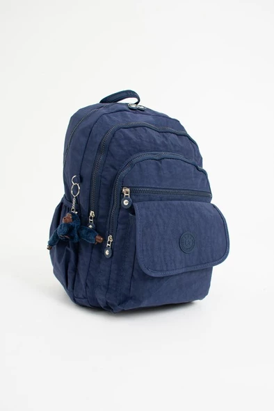 571 Collection Klinkır Kumaş Lise Üniversite Okul Çantası 45*30 Cm Çok Cepli Unisex Sırt Çantası - 4