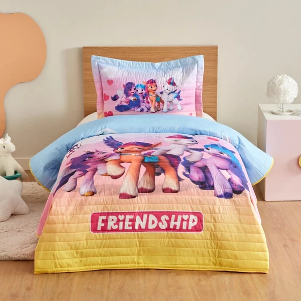 Karaca Home My Little Pony Tek Kişilik Yatak Örtüsü Seti