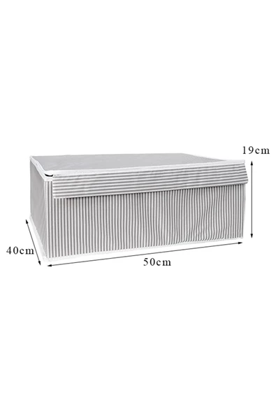 Çok Amaçlı Kutu Baza Gri 50x40x19cm - 3