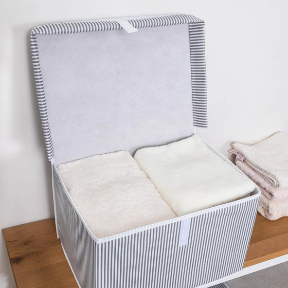 3 Adet Çok Amaçlı Düzenleyici Kutu Mini Boy Gri - Resim 4