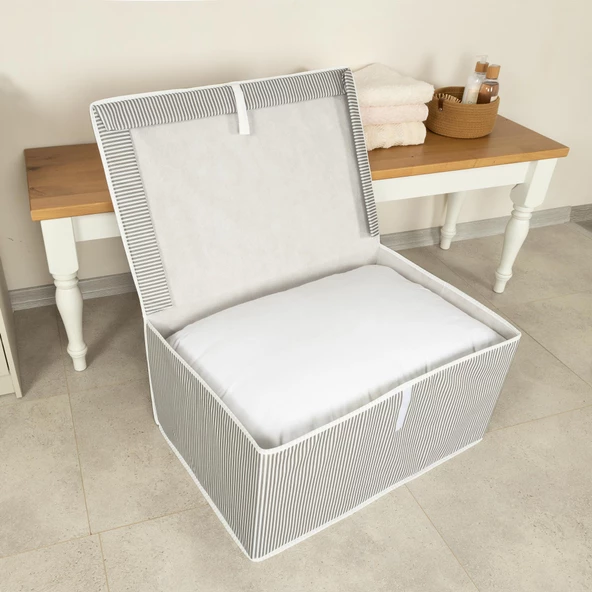 Çok Amaçlı Düzenleyici Kutu Mega Gri 60x40x30cm - Resim 4