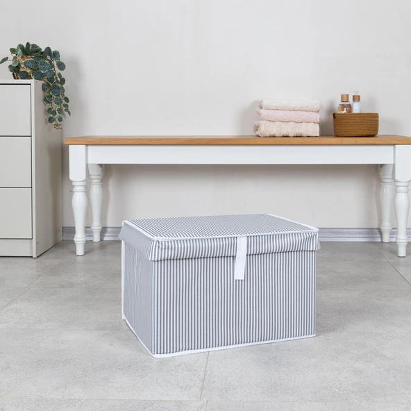 3 Adet Çok Amaçlı Düzenleyici Kutu Mini Boy Gri - Resim 3