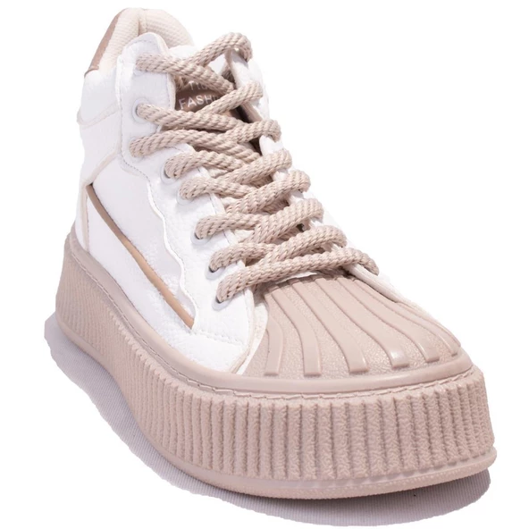 Dagoster DZS07-8897500 Beyaz Bej  Ortopedik Günlük Kadın Spor Ayakkabı ürün görseli