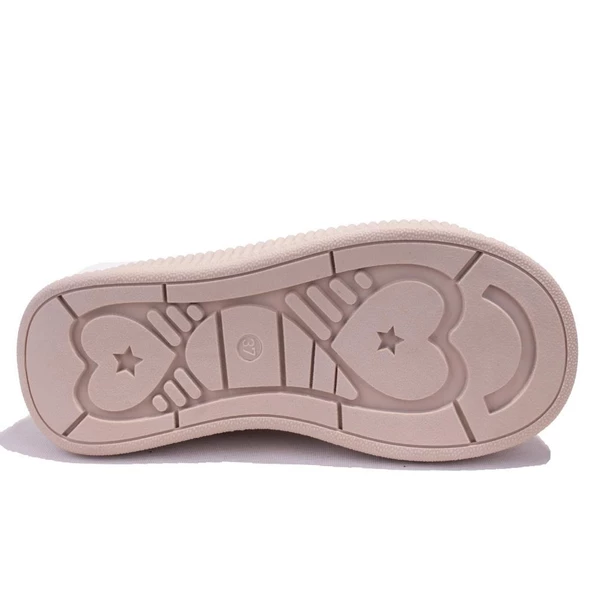 Dagoster DZS07-8897500 Beyaz Bej  Ortopedik Günlük Kadın Spor Ayakkabı - Resim 4