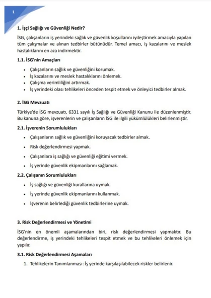 İş Sağlığı ve Güvenliği Eğitim Kitabı - 2