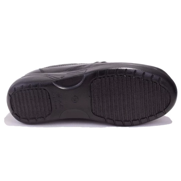 Dagoster DZA07-122042631 Siyah Ortopedik Günlük  Deri Kadın Ayakkabı - Resim 4